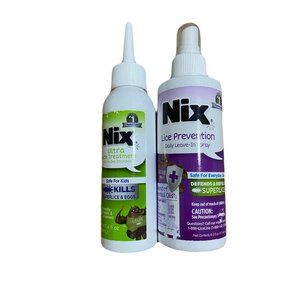 Nix Lice Prevention lot of 2 bottles set